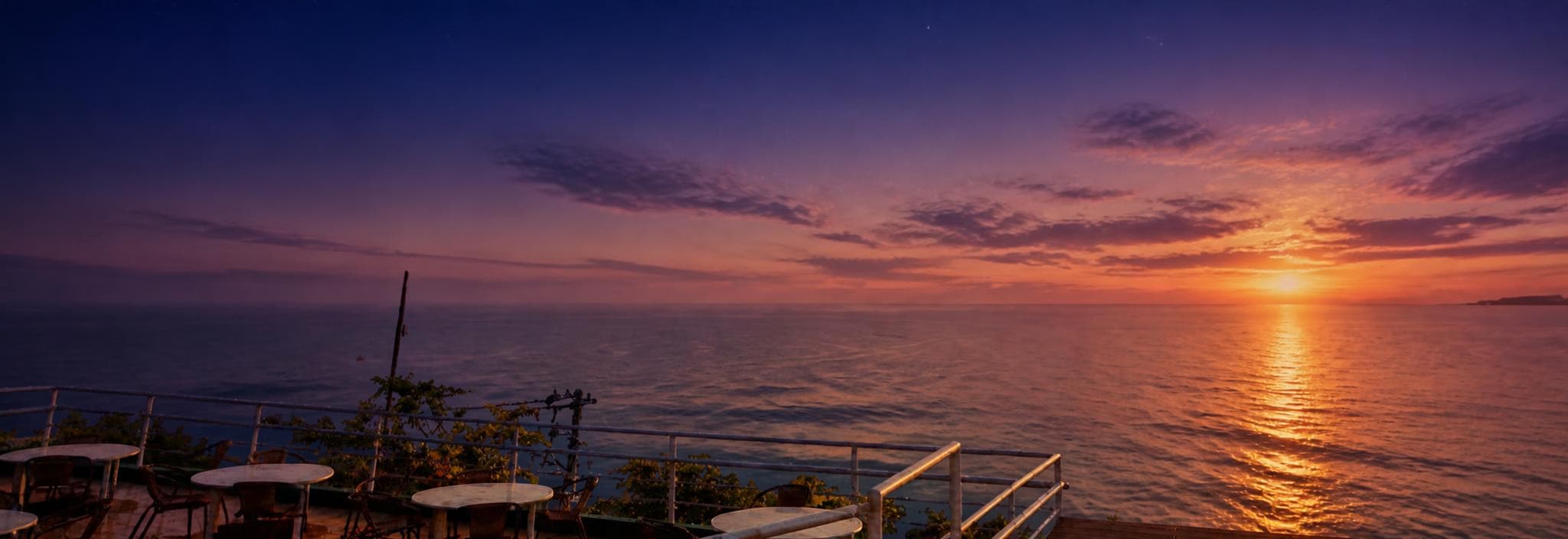 時空テラス 夕方の綺麗な癒しのイメージ画像